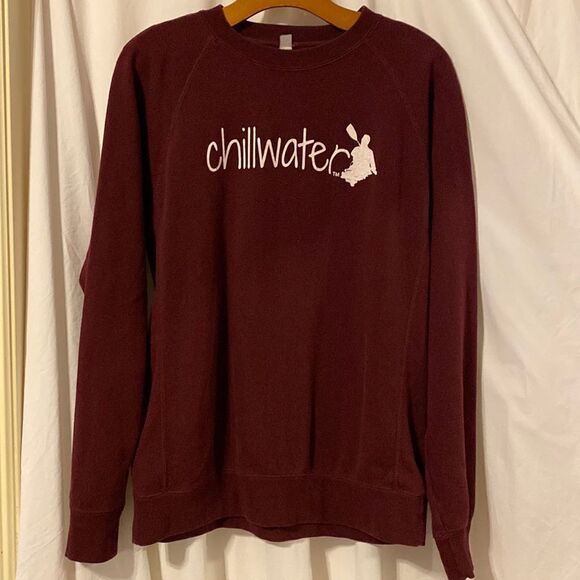 Chillwater Classic Kayak Maroon Sweatshirt EUC - Picture 1 of 5
